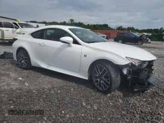 2015 Lexus RC 350 F Sport with VIN JTHHE5BC8F5000511, listed as a Copart auction lot 61220175 with 93,587 mi miles and Salvage title. Bid and sale history available at DreamBid. Image 4.