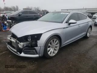 2018 Audi A5 Sportback Premium Plus with VIN WAUBNCF5XJA009747, listed as a Copart auction lot 49796635 with 127,155 mi miles and Salvage Title. Bid and sale history available at carsss.com. Image 1.