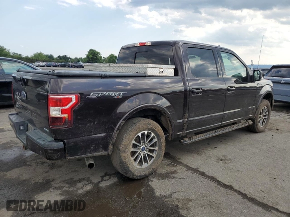 2019 Ford F-150 XL with VIN 1FTEW1EP4KFD32054, listed as a Copart auction lot 63622085 with 76,386 mi miles and Salvage title. Bid and sale history available at DreamBid. Image 3.