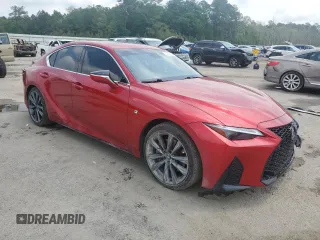 2022 Lexus IS 350 F Sport z VIN JTHGZ1B25N5056419, wystawiony jako Copart lot #53613145 z przebiegiem 76 229 mil mil oraz Szkody całkowita. Historia ofert i sprzedaży dostępna na DreamBid. Obrazek 4.