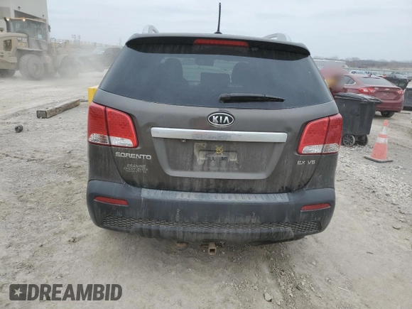 2013 Kia Sorento EX with VIN 5XYKUDA23DG391066, listed as a Copart auction lot 44636745 with 229,094 mi miles and Salvage Title. Bid and sale history available at carsss.com. Image 6.
