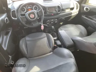 2015 FIAT 500L Lounge with VIN ZFBCFACH6FZ033398, listed as a Copart auction lot 77767254 with 107,814 mi miles and Clean Title. Bid and sale history available at carsss.com. Image 8.