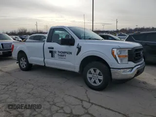 2022 Ford F-150 XL with VIN 1FTMF1CB7NKD93655, listed as a Copart auction lot 44081205 with 90,463 mi miles and Salvage Title. Bid and sale history available at carsss.com. Image 4.