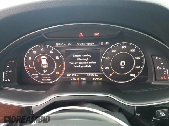 2017 Audi Q7 Premium Plus z VIN WA1LHAF70HD052940, wystawiony jako Copart lot #55632265 z przebiegiem 181 527 mil mil oraz Czysty tytuł • Clean title. Historia ofert i sprzedaży dostępna na DreamBid. Obrazek 9.
