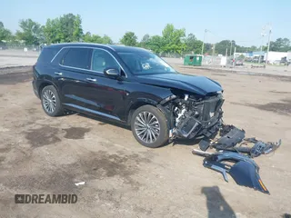 2024 Hyundai Palisade Calligraphy z VIN KM8R7DGE8RU690142, wystawiony jako IAAI lot #42287215 z przebiegiem 28 603 mil mil oraz . Historia ofert i sprzedaży dostępna na DreamBid. Obrazek 1.