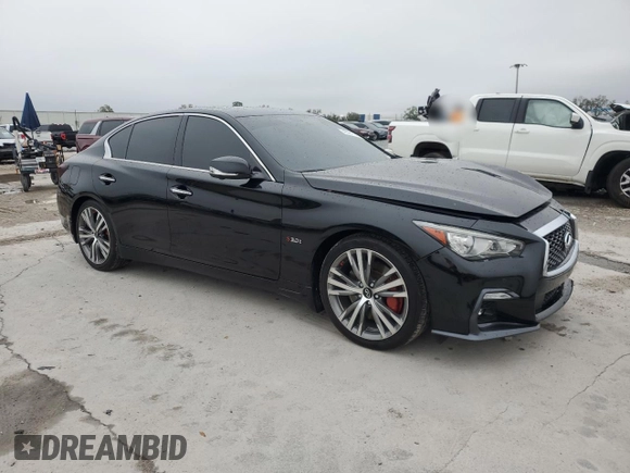 2020 Infiniti Q50 3.0t SPORT with VIN JN1EV7AP7LM200272, listed as a Copart auction lot 46781145 with 58,814 mi miles and Salvage Title. Bid and sale history available at carsss.com. Image 4.