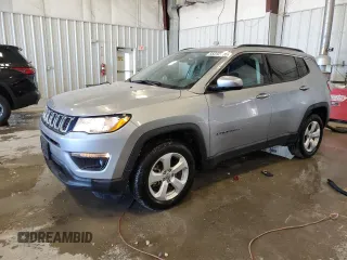 2021 Jeep Compass Altitude with VIN 3C4NJDBB3MT579230, listed as a Copart auction lot 58232705 with 12,355 mi miles and Salvage title. Bid and sale history available at DreamBid. Image 1.
