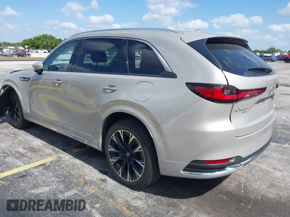 2024 Mazda CX-90 3.3 Turbo S with VIN JM3KK1HC3R1140968, listed as a IAAI auction lot 41171258 with 28,139 mi miles. Bid and sale history available at carsss.com. Image 3.