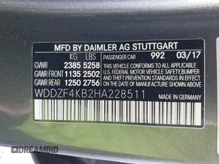 2017 Mercedes-Benz E 300 Luxury с VIN WDDZF4KB2HA228511, выставлен на аукционе IAAI как лот 42032270 с пробегом Не указан миль и . История ставок и продаж доступна на DreamBid. Изображение 9.