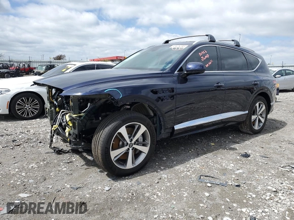 2024 Genesis GV80 with VIN KMUHCESC0RU201849, listed as a Copart auction lot 52425295 with 4,747 mi miles and Salvage title. Bid and sale history available at DreamBid. Image 1.