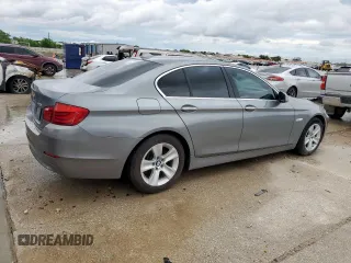 2011 BMW 5 Series 528i with VIN WBAFR1C59BC737421, listed as a Copart auction lot 55323605 with 185,676 mi miles and Clean Title. Bid and sale history available at carsss.com. Image 3.