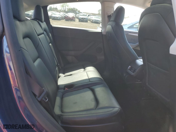 2023 Tesla Model Y Long Range with VIN 7SAYGAEE3PF828728, listed as a Copart auction lot 48524725 with 43,408 mi miles and Salvage Title. Bid and sale history available at carsss.com. Image 10.