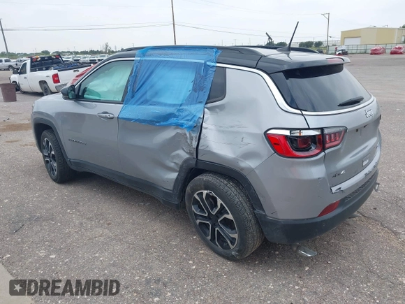 2023 Jeep Compass (RED) Edition with VIN 3C4NJDCN4PT524802, listed as a IAAI auction lot 42424455 with 51,166 mi miles and . Bid and sale history available at DreamBid. Image 3.