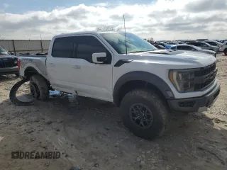 2022 Ford F-150 Raptor with VIN 1FTFW1RG3NFB73689, listed as a Copart auction lot 43448355 with 40,406 mi miles and Salvage Title. Bid and sale history available at carsss.com. Image 4.