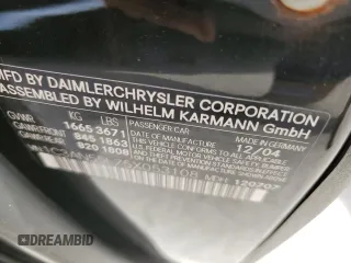 2005 Chrysler Crossfire z VIN 1C3AN55L75X053108, wystawiony jako Copart lot #76760814 z przebiegiem Nie podano mil oraz Szkoda całkowita • Salvage title. Historia ofert i sprzedaży dostępna na DreamBid. Obrazek 13.