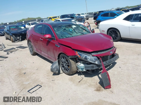 2014 Kia Optima SXL Turbo with VIN 5XXGR4A67EG323563, listed as a IAAI auction lot 41906029 with Not provided miles and . Bid and sale history available at DreamBid. Image 1.