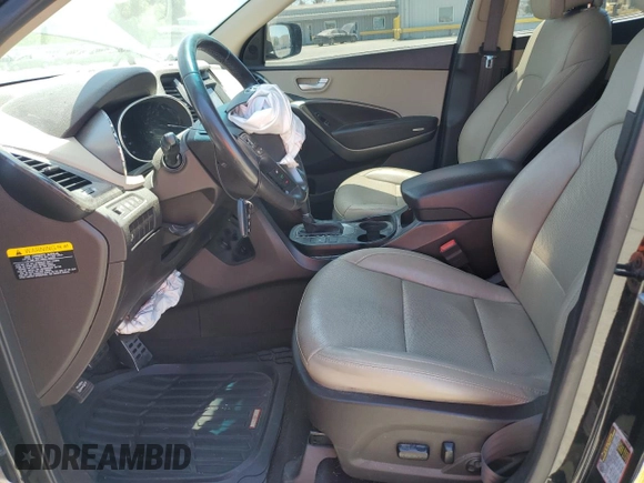 2017 Hyundai Santa Fe 2.4L with VIN 5NMZU3LBXHH019659, listed as a Copart auction lot 64056815 with 121,210 mi miles and Salvage title. Bid and sale history available at DreamBid. Image 7.