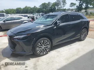 2024 Lexus RX 350 z VIN JTJCHMAA7R2020975, wystawiony jako Copart lot #55552195 z przebiegiem 8 880 mil mil oraz Szkoda całkowita • Salvage title. Historia ofert i sprzedaży dostępna na DreamBid. Obrazek 1.