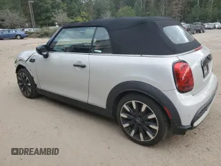 2022 MINI Convertible Cooper S with VIN WMW43DL06N3N43108, listed as a Copart auction lot 76224404 with 14,494 mi miles and Salvage Title. Bid and sale history available at carsss.com. Image 2.