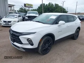 2023 Chevrolet Blazer LT with VIN 3GNKBCR47PS105610, listed as a IAAI auction lot 42074779 with 36,286 mi miles and . Bid and sale history available at DreamBid. Image 2.