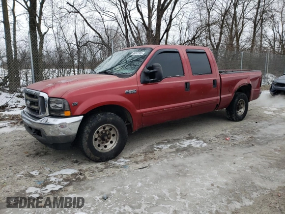 2002 Ford F-250 XL with VIN 1FTNW20S92EC71985, listed as a Copart auction lot 89347385 with 191,326 mi miles and Salvage Title. Bid and sale history available at DreamBid. Image 1.