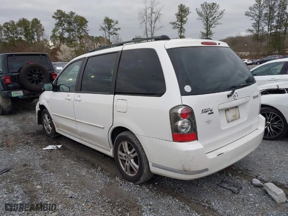 2006 Mazda MPV LX with VIN JM3LW28A660559752, listed as a IAAI auction lot 41707960 with 210,127 mi miles. Bid and sale history available at carsss.com. Image 3.