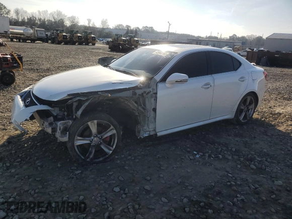 2013 Lexus IS 250 with VIN JTHBF5C27D5185429, listed as a Copart auction lot 43960165 with 153,616 mi miles and Salvage Title. Bid and sale history available at DreamBid. Image 1.