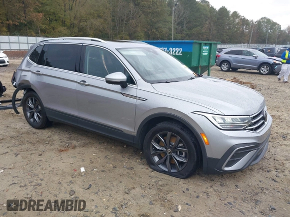 2022 Volkswagen Tiguan SE с VIN 3VV3B7AX5NM148193, выставлен на аукционе IAAI как лот 40795694 с пробегом 62 828 миль миль и . История ставок и продаж доступна на DreamBid. Изображение 1.