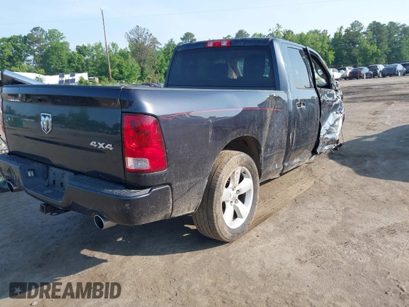 2013 Ram 1500 Express with VIN 1C6RR7FT5DS631593, listed as a IAAI auction lot 42291392 with Not provided miles and . Bid and sale history available at DreamBid. Image 4.