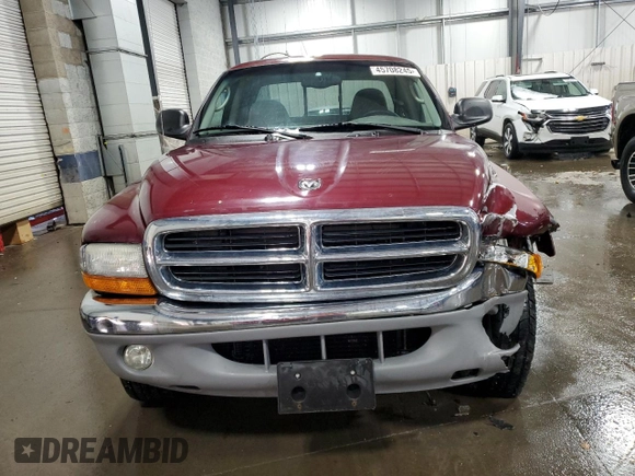 2001 Dodge Dakota Sport with VIN 1B7GG22N31S267864, listed as a Copart auction lot 45708245 with 107,522 mi miles and Salvage Title. Bid and sale history available at carsss.com. Image 5.