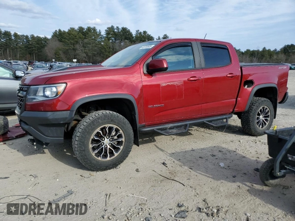 2018 Chevrolet Colorado 4WD ZR2 with VIN 1GCGTEEN4J1280119, listed as a Copart auction lot 48733605 with 112,587 mi miles and Salvage Title. Bid and sale history available at carsss.com. Image 1.