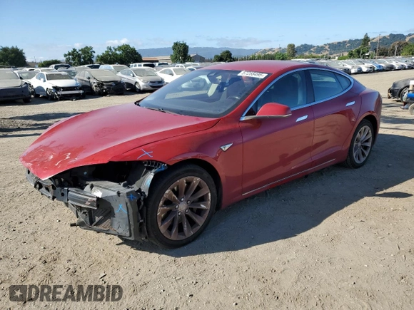 2016 Tesla Model S 70 with VIN 5YJSA1E17GF159171, listed as a Copart auction lot 57258495 with 119,849 mi miles and Salvage title. Bid and sale history available at DreamBid. Image 1.