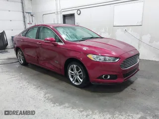 2016 Ford Fusion Energi Titanium with VIN 3FA6P0SU5GR357759, listed as a IAAI auction lot 41458338 with 103,610 mi miles. Bid and sale history available at carsss.com. Image 1.