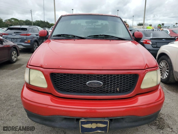 2003 Ford F-150 XL with VIN 1FTRX07243KB72082, listed as a Copart auction lot 74593004 with 0 mi miles and Salvage Title. Bid and sale history available at carsss.com. Image 5.