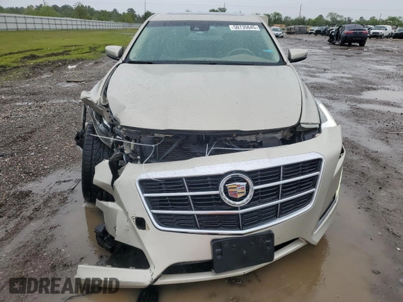 2014 Cadillac CTS Luxury RWD with VIN 1G6AR5S35E0170749, listed as a Copart auction lot 50735645 with 105,638 mi miles and Salvage Title. Bid and sale history available at DreamBid. Image 5.