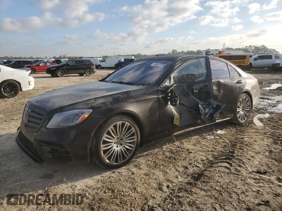 2018 Mercedes-Benz S 560 with VIN WDDUG8GB5JA345786, listed as a Copart auction lot 48337875 with 108,723 mi miles and Salvage Title. Bid and sale history available at carsss.com. Image 1.