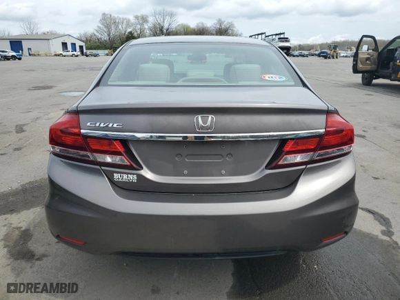 2014 Honda Civic Sedan LX with VIN 19XFB2F52EE228325, listed as a Copart auction lot 51644665 with 103,854 mi miles and Salvage Title. Bid and sale history available at carsss.com. Image 6.
