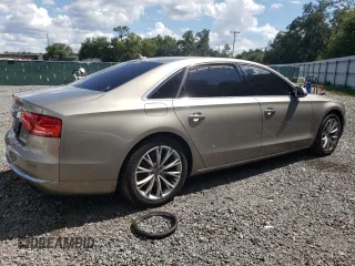 2012 Audi A8 L with VIN WAURVAFD3CN024063, listed as a Copart auction lot 81508834 with 92,002 mi miles and Salvage Title. Bid and sale history available at carsss.com. Image 3.