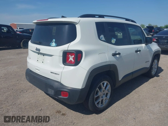 2020 Jeep Renegade Sport с VIN ZACNJAAB1LPL72466, выставлен на аукционе IAAI как лот 41928358 с пробегом 52 232 миль миль и . История ставок и продаж доступна на DreamBid. Изображение 4.
