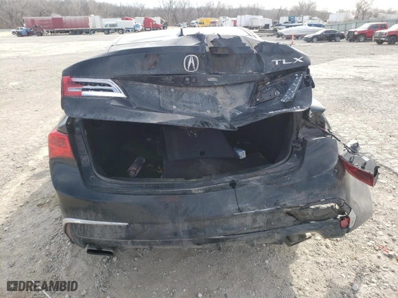 2019 Acura TLX with VIN 19UUB3F3XKA007163, listed as a Copart auction lot 45085364 with 134,683 mi miles and Salvage Title. Bid and sale history available at carsss.com. Image 6.
