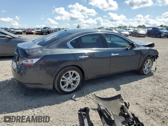 2013 Nissan Maxima SV with VIN 1N4AA5AP9DC834028, listed as a Copart auction lot 61375475 with 127,745 mi miles and Salvage title. Bid and sale history available at DreamBid. Image 3.