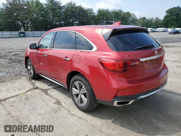 2019 Acura MDX with VIN 5J8YD4H34KL030165, listed as a Copart auction lot 62636695 with 64,753 mi miles and Salvage title. Bid and sale history available at DreamBid. Image 2.
