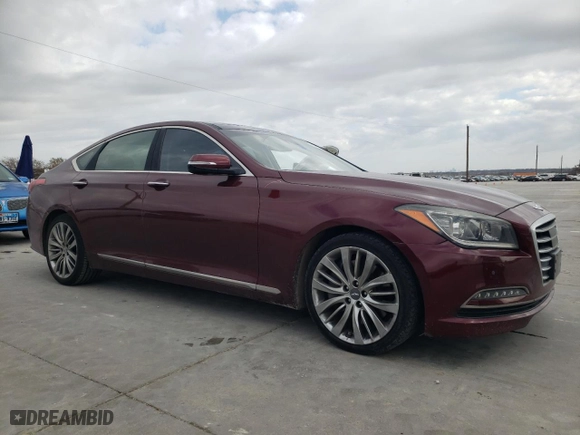 2017 Genesis G80 5.0L Ultimate with VIN KMHGN4JF5HU173913, listed as a Copart auction lot 86109034 with 119,542 mi miles and Salvage Title. Bid and sale history available at carsss.com. Image 4.