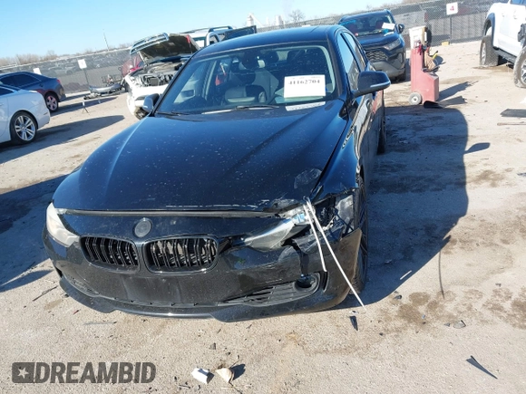 2015 BMW 3 Series 328i with VIN WBA3A5C58FF609161, listed as a IAAI auction lot 41162704 with 117,190 mi miles. Bid and sale history available at carsss.com. Image 6.