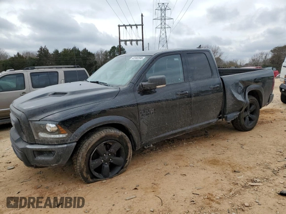 2019 Ram 1500 Classic Warlock with VIN 1C6RR6GG5KS692855, listed as a Copart auction lot 42492595 with 42,058 mi miles and Salvage Title. Bid and sale history available at carsss.com. Image 1.