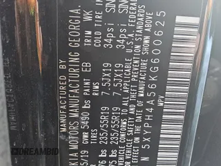 2019 Kia Sorento EX Sport с VIN 5XYPH4A56KG600625, выставлен на аукционе Copart как лот 49332895 с пробегом 83 140 миль миль и Чистый • Clean title. История ставок и продаж доступна на DreamBid. Изображение 13.