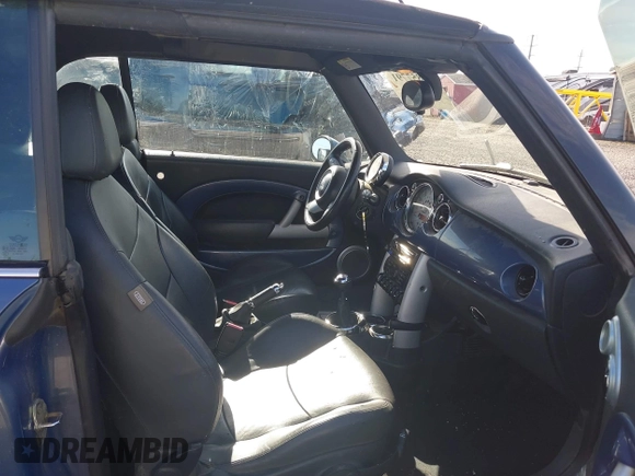 2005 MINI Convertible S with VIN WMWRH33455TF82408, listed as a IAAI auction lot 41857791 with 133,824 mi miles and . Bid and sale history available at DreamBid. Image 5.