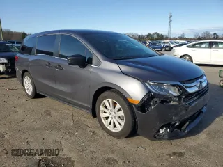 2019 Honda Odyssey LX with VIN 5FNRL6H25KB137852, listed as a Copart auction lot 47697705 with 73,529 mi miles and Salvage Title. Bid and sale history available at DreamBid. Image 4.