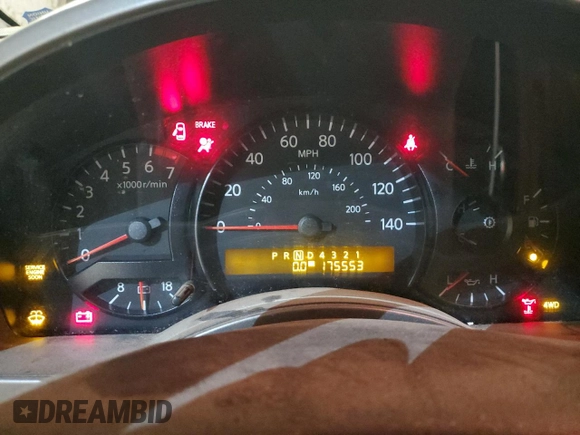 2005 Nissan Titan SE with VIN 1N6BA07B15N559979, listed as a Copart auction lot 81227744 with 175,553 mi miles and Clean Title. Bid and sale history available at DreamBid. Image 9.
