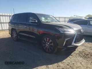 2020 Lexus LX with VIN JTJDY7AX9L4332897, listed as a Copart auction lot 71180324 with 42,878 mi miles and Salvage Title. Bid and sale history available at carsss.com. Image 4.